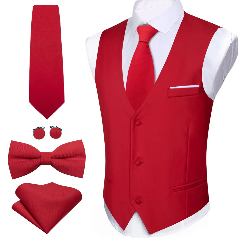Refined V Neck Casual Formal Dress Vest