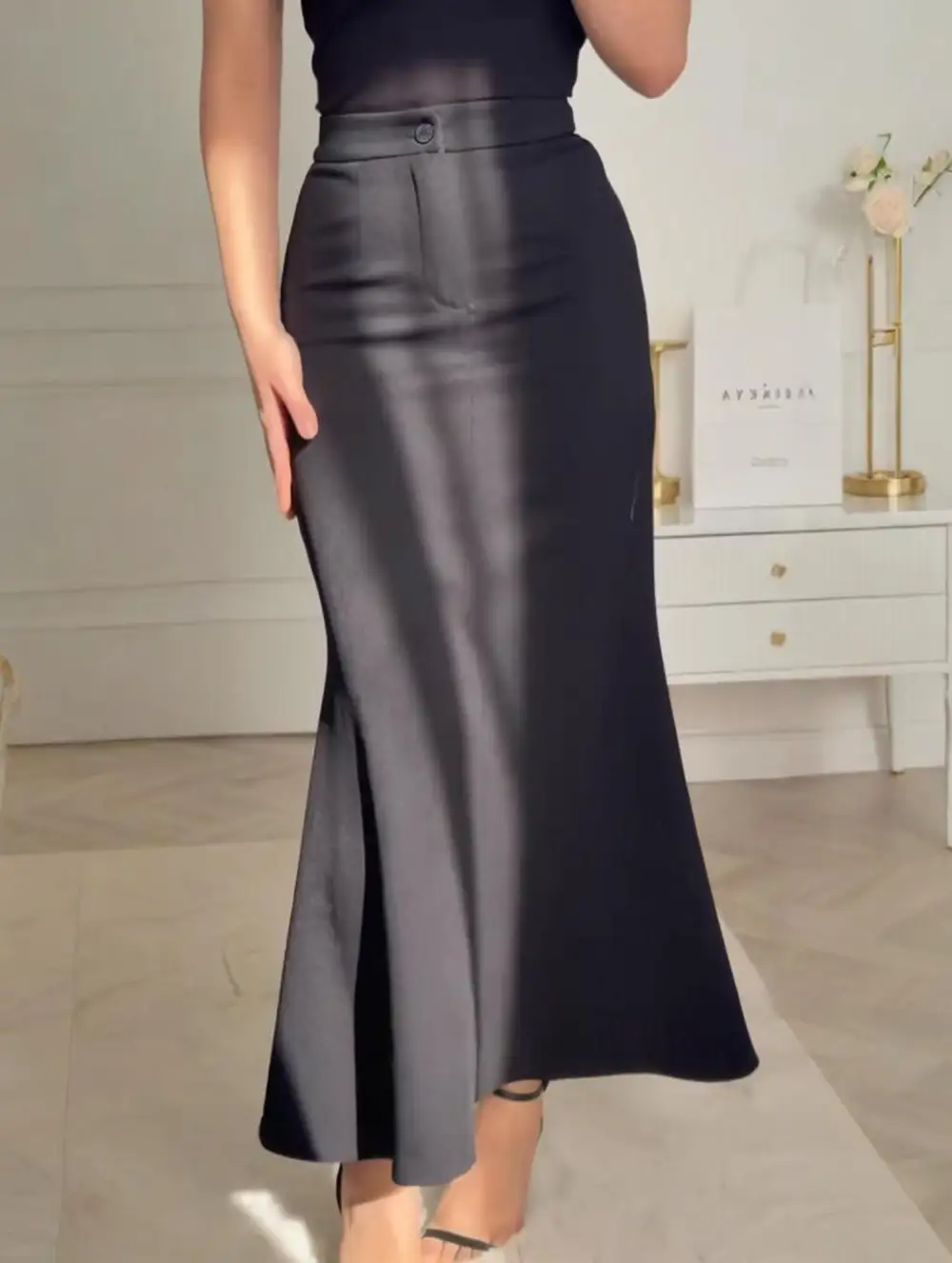 Fishtail Midi Skirt