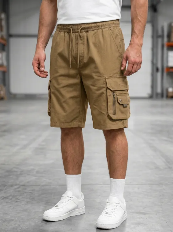 Modern Multi-Pocket Casual Cargo Shorts