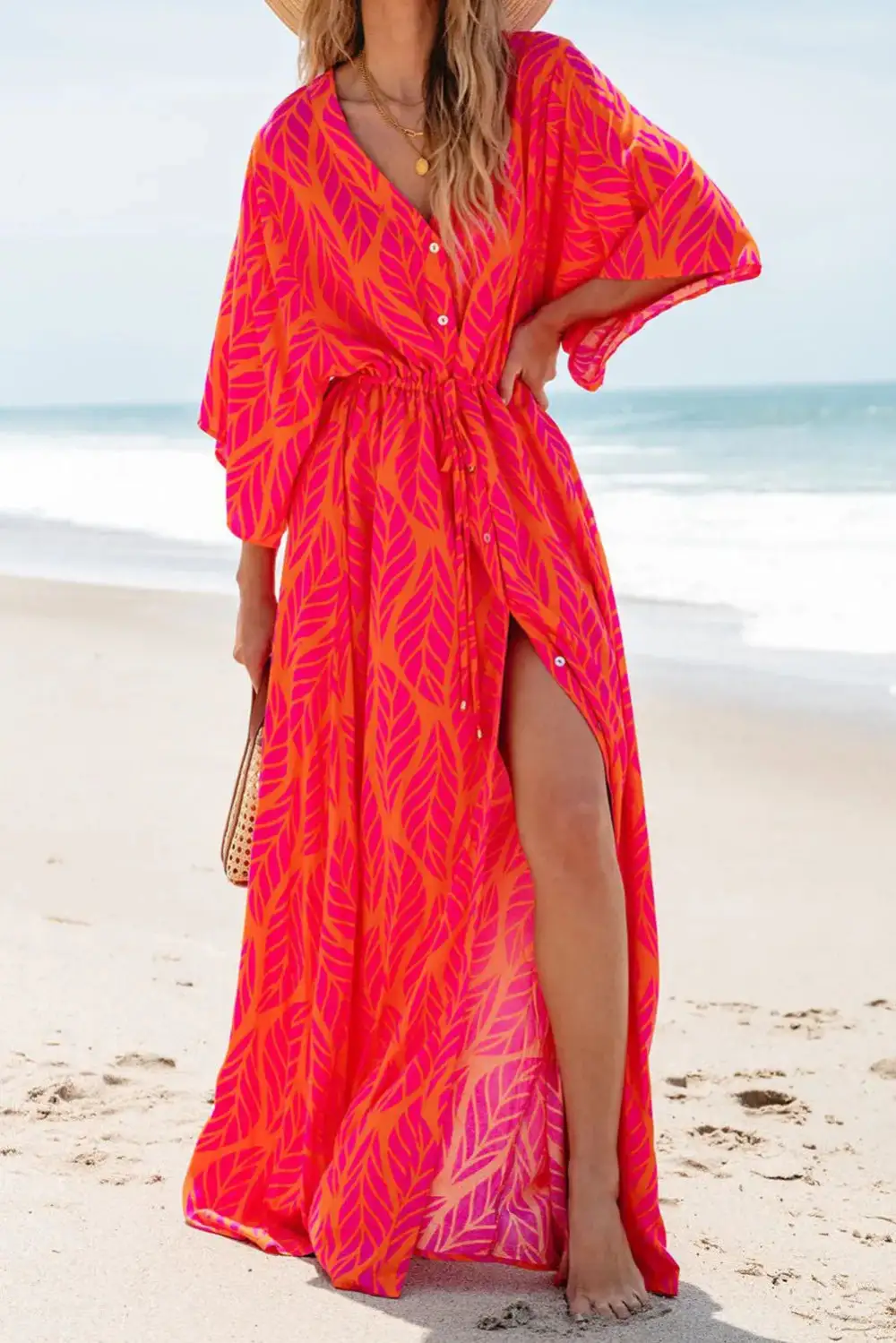 Soft Maxi Drawstring Dress