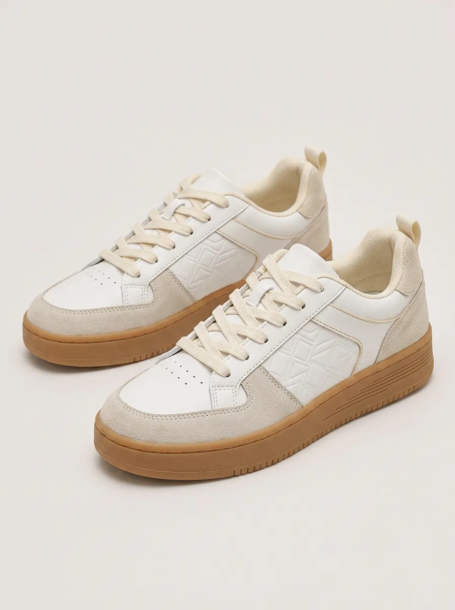 Men's Dynamic Geometric Pattern Patterned Expressive Skate Shoes