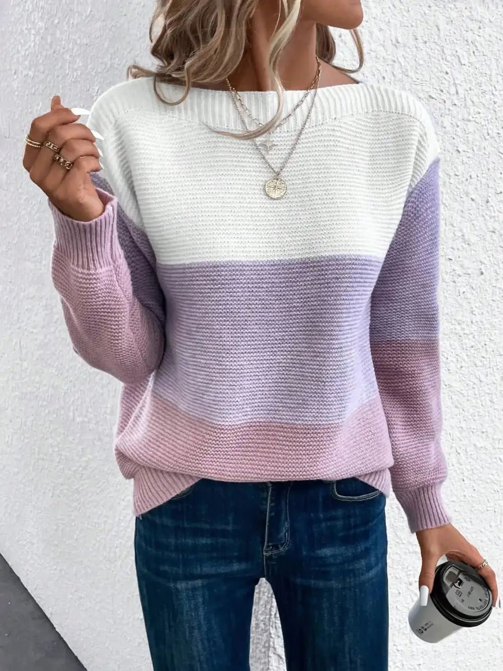 Relaxed Gradient Sweater