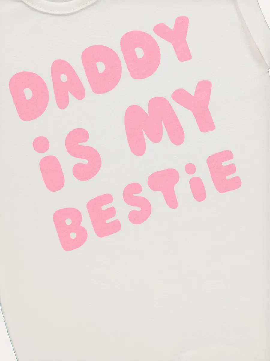 Cream Daddy is my Bestie Romper