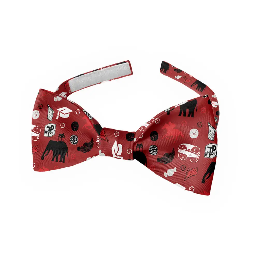 Garden Elephant Heritage Motif Bow Tie