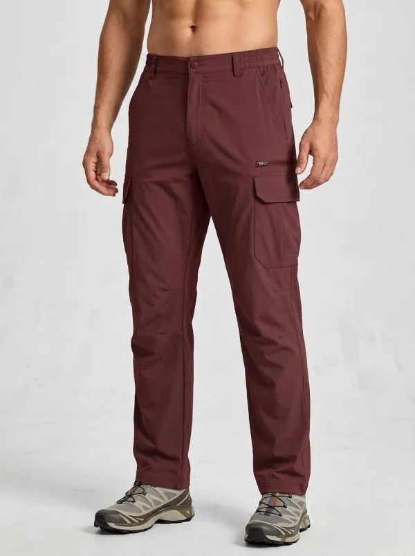 Men's Multi-Pocket Quick-Dry Elastic-Waist Cargo Pants