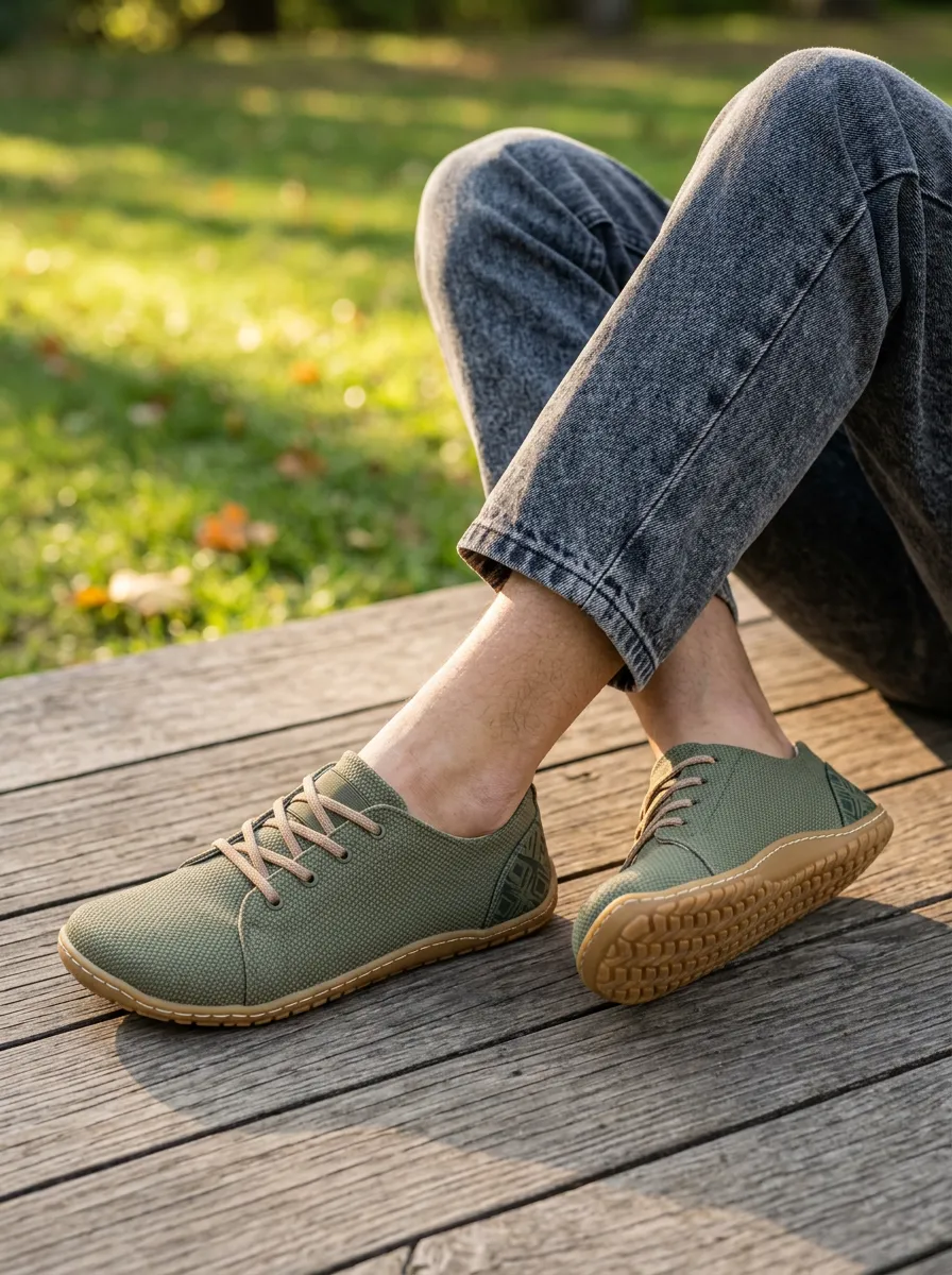 Winter-Ready Geometric Graphic Casual Look Unisex Barefoot Shoes