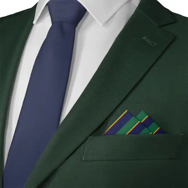 Understated Tailored Striped Pocket Square