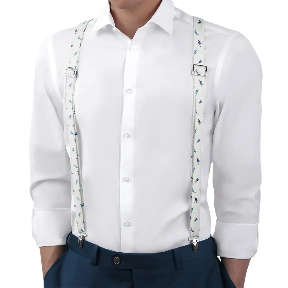 Alpine Skiing Theme Suspenders