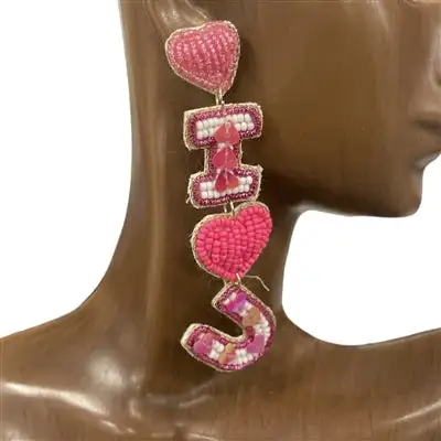 I Love You Earrings