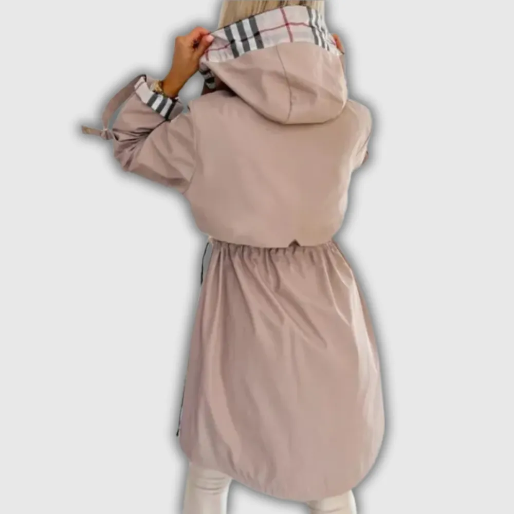 Hooded Rain Longline Coat