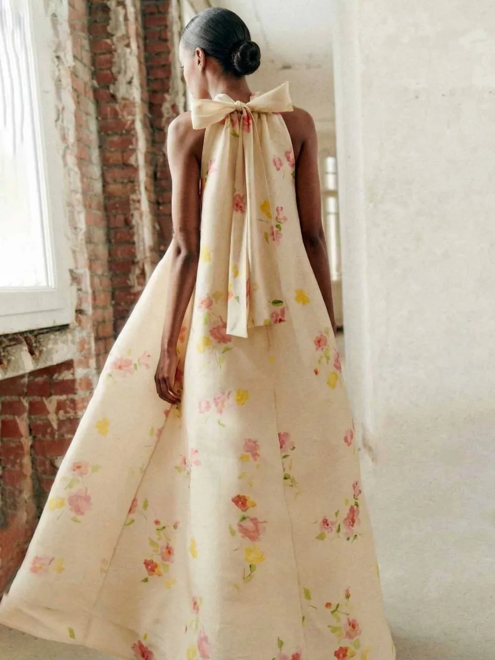 Floral Print Sleeveless Maxi Dress