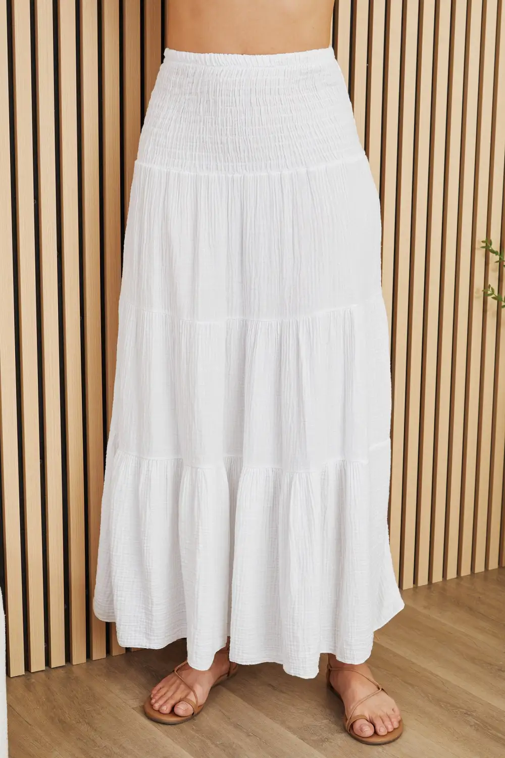 Refined Tiered Maxi Skirt