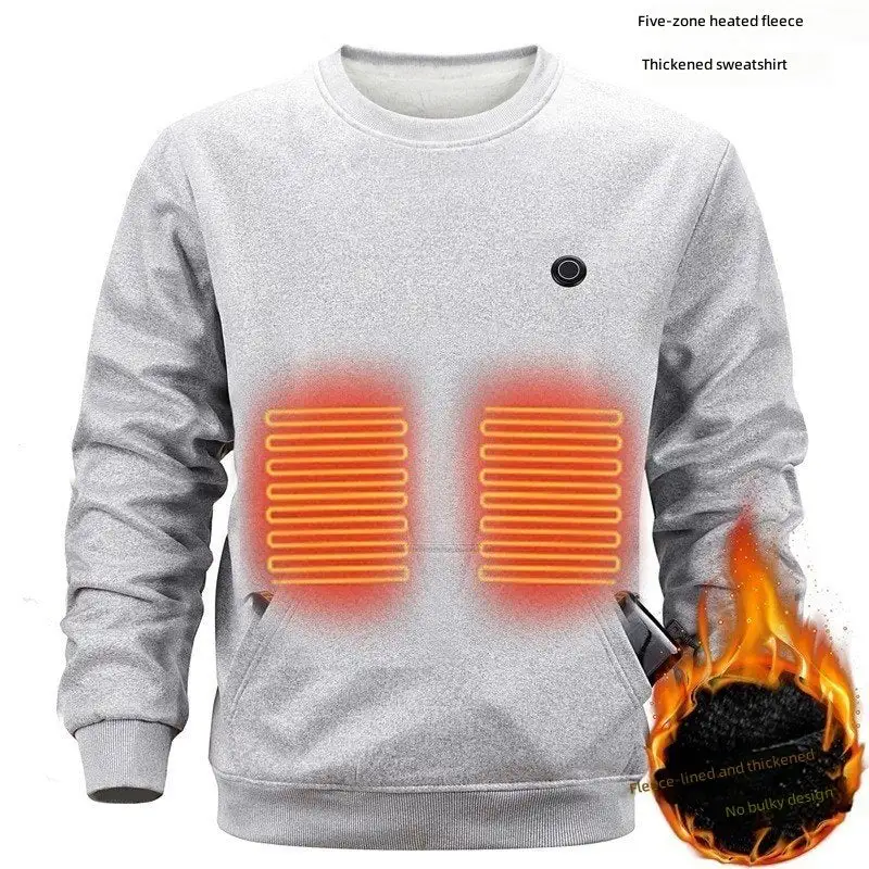 Textured Men's Round-Neck Sweatshirt