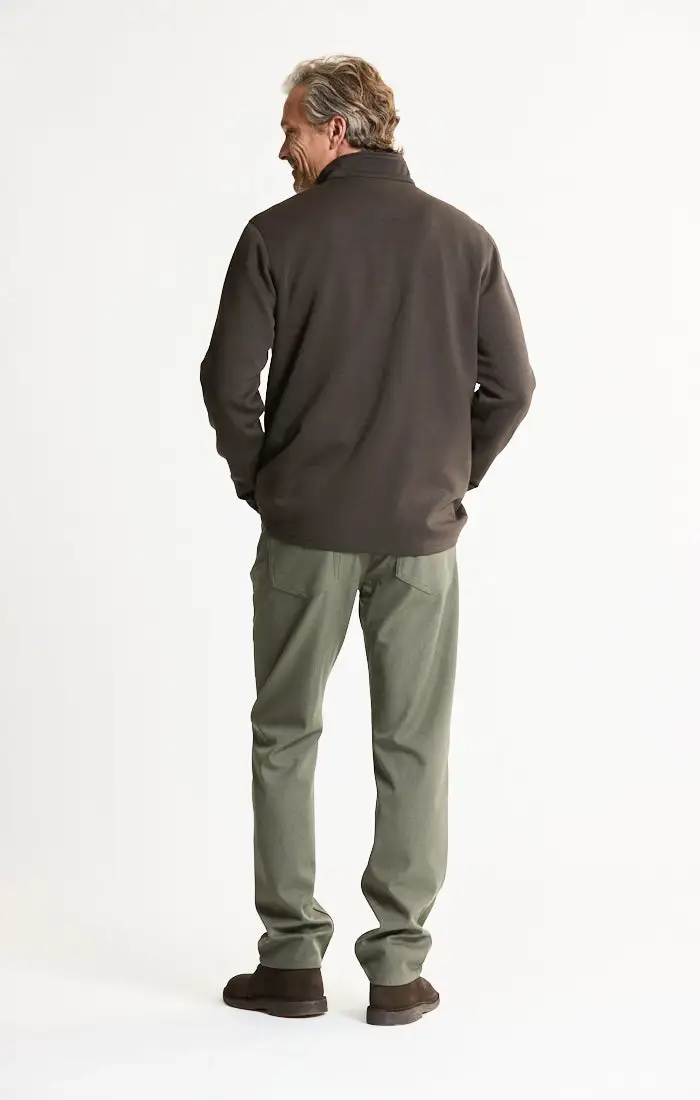 Performance Micro Stripe Knit Quarter Zip