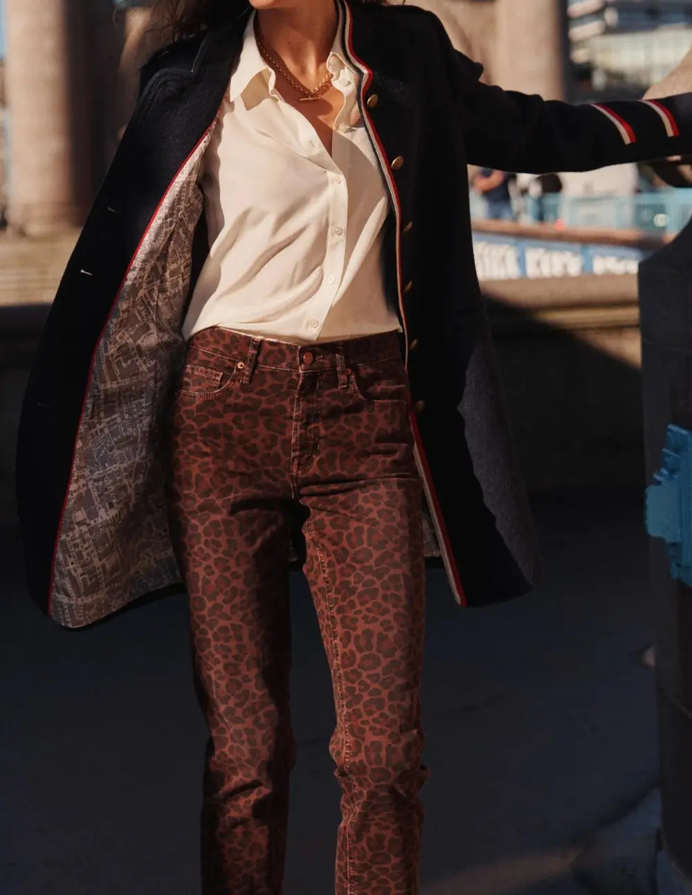 Girlfriend Jeans -Leopard
