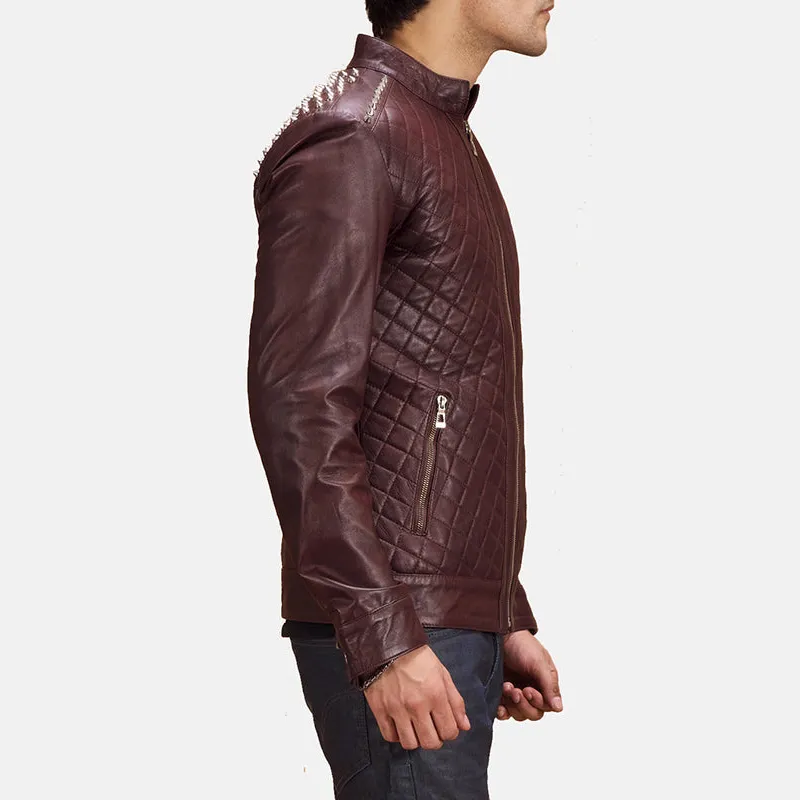Men's Rugged Refined Biker Leather Jacket