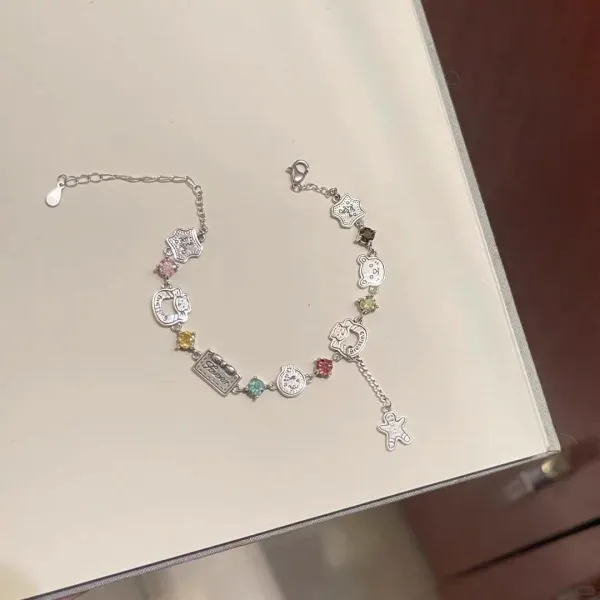 Cute cats, colorful sparkling stones, and playful little charms—all brought together in one adorable bracelet.  Perfect for adding a fun, sweet touch to your everyday outfits. 💕 It’s the kind of piece people notice and ask about.