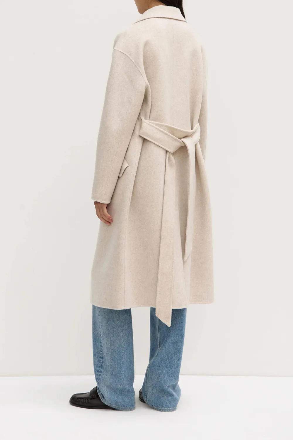 Shoulder Down Single Breasted Coat