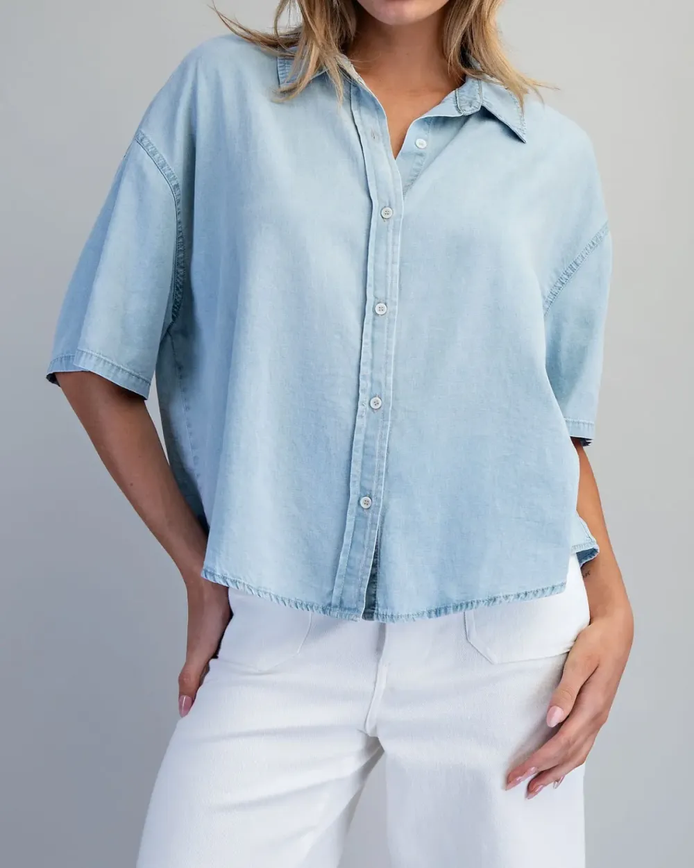 Pointed Collar Blouse