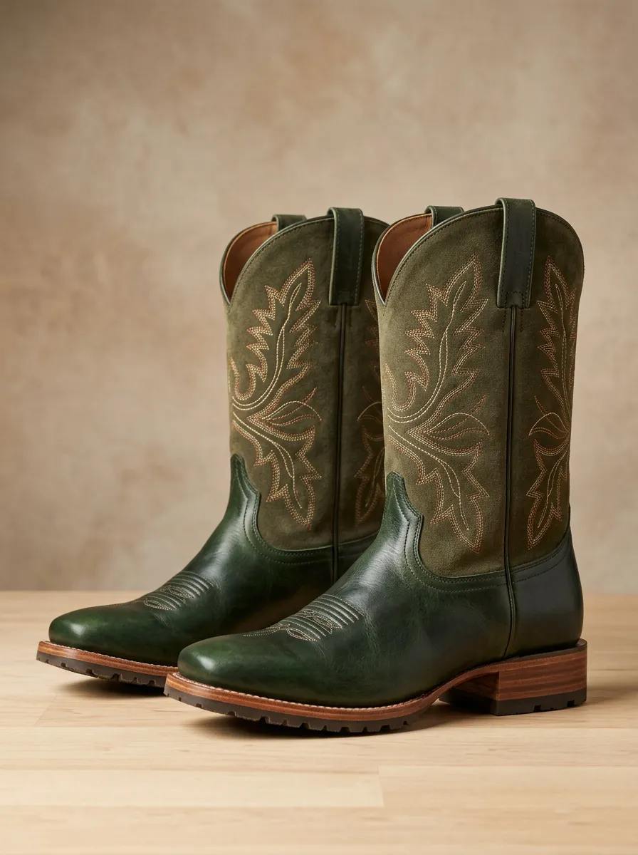 Men's Western Embroidered Cowboy Boots