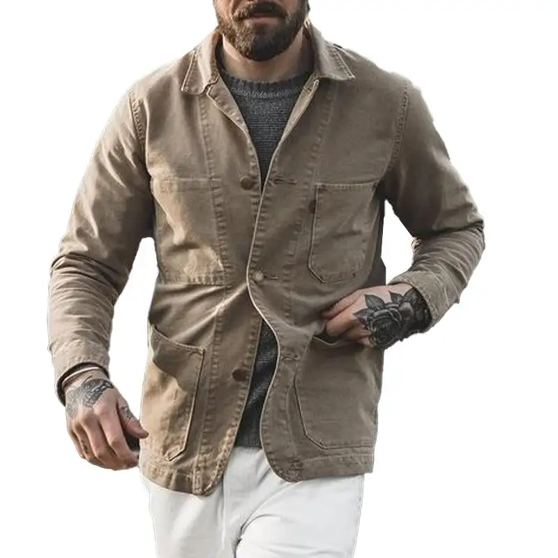 Tailored Zip Canvas Jacket