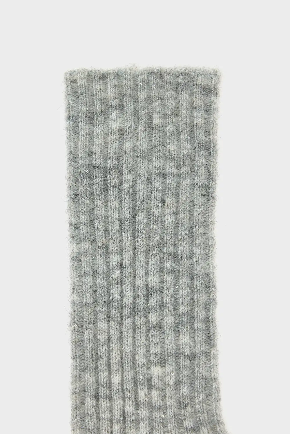 Ribbed Crew Shimmer Casual Socks