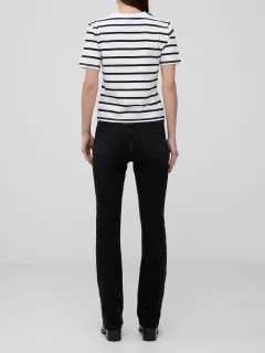 Classic Crew Neck Striped Cotton Top