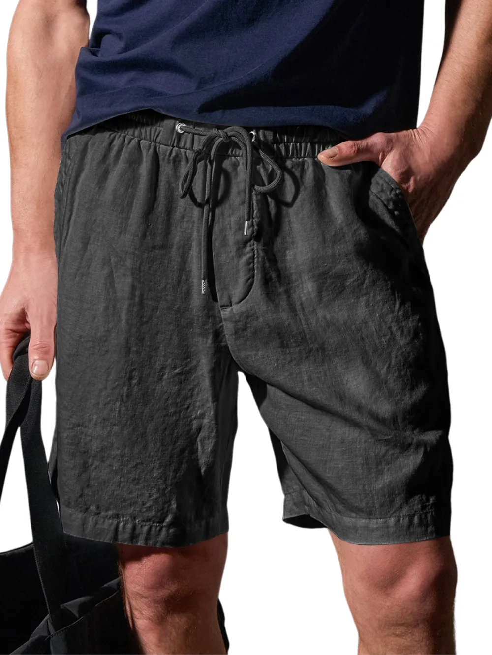 Structured Pull On Shorts