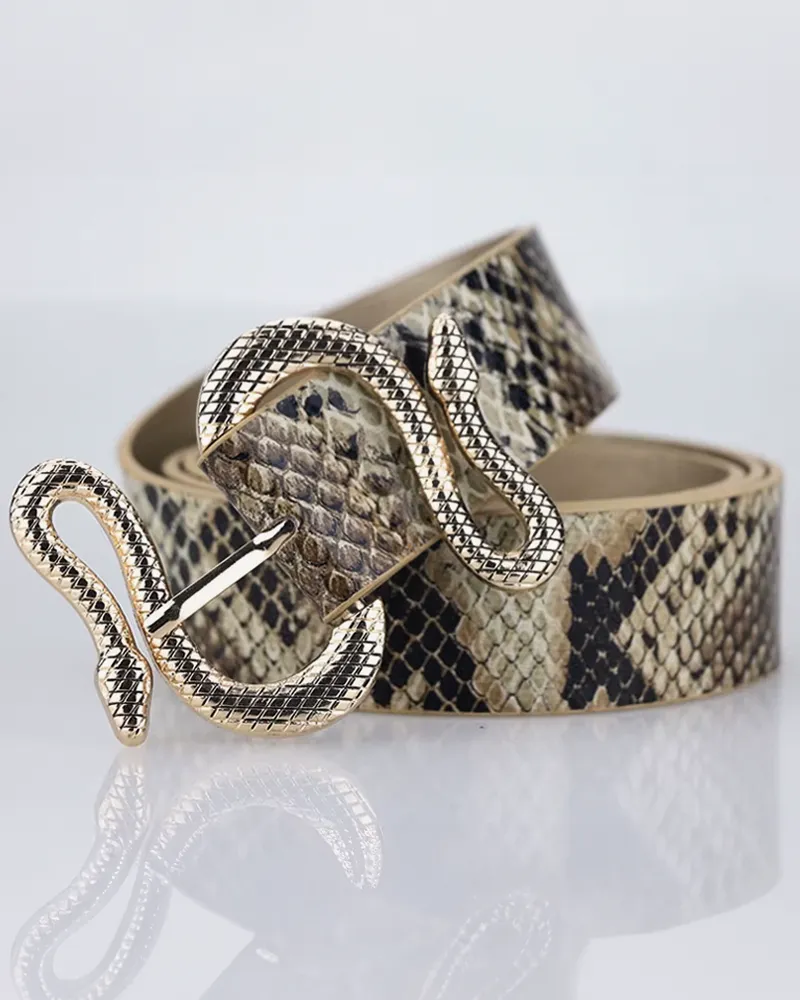 Snake Buckle Women's Belt