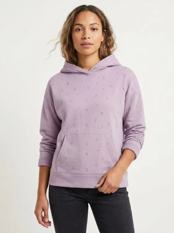 Women's Botanical Floral Minimal Graphic Hoodie