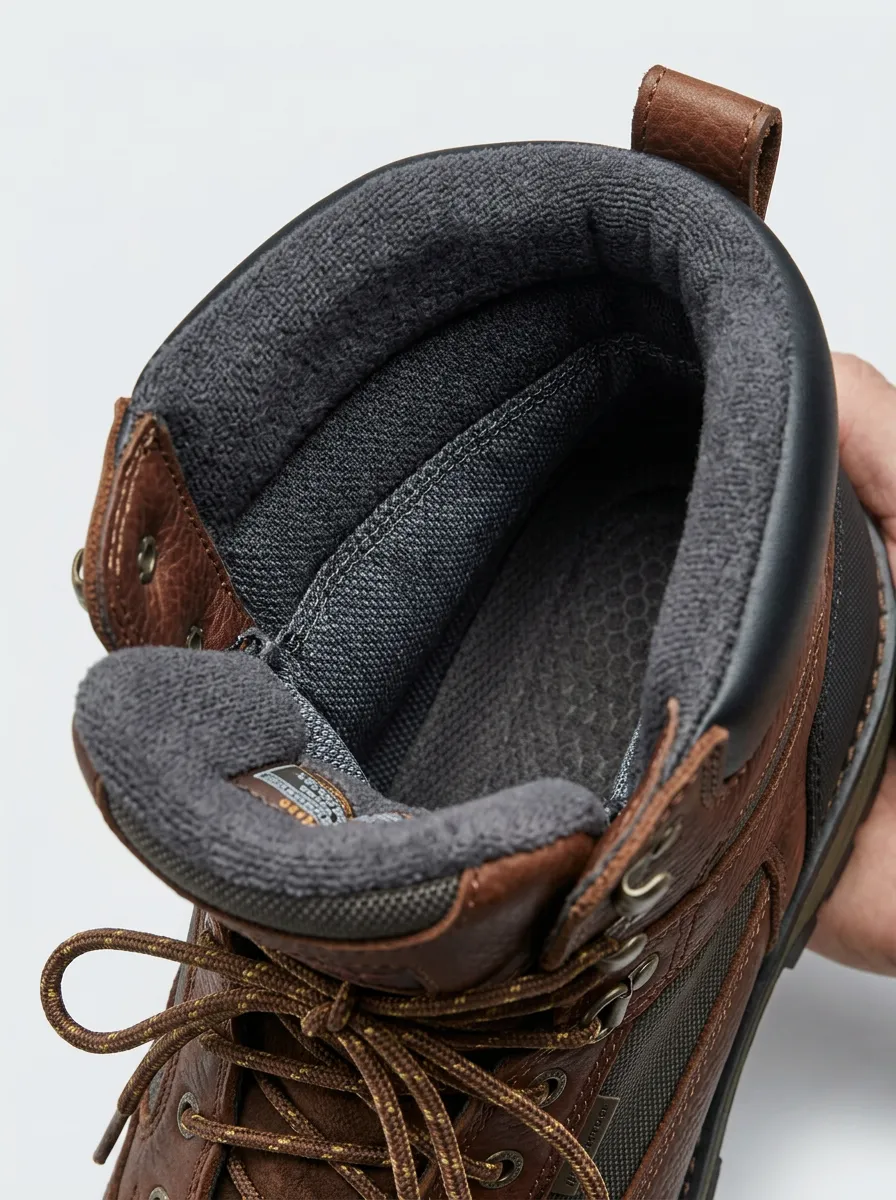 Performance-Look Outdoor Leather-Look Men's Waterproof Work Boots
