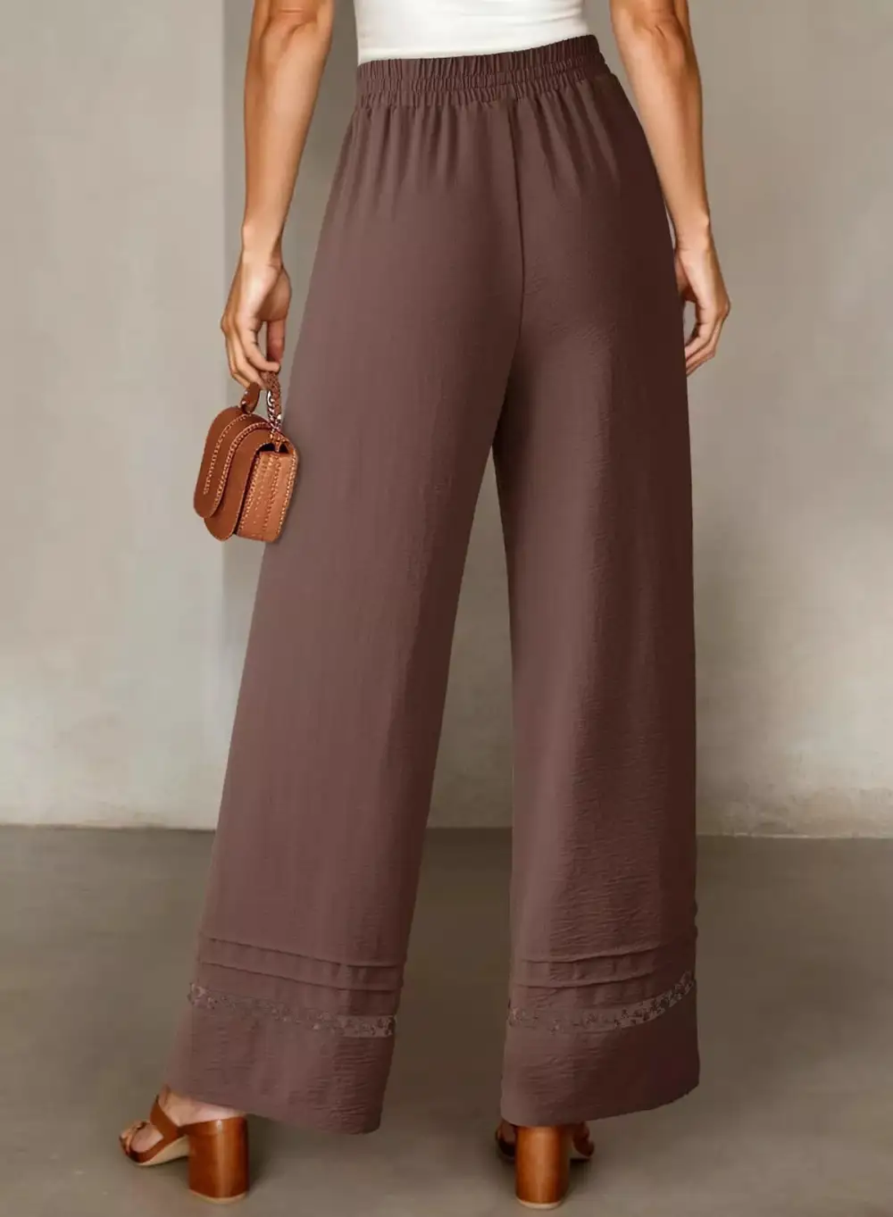 Everyday Casual Wide Leg Drawstring Pants