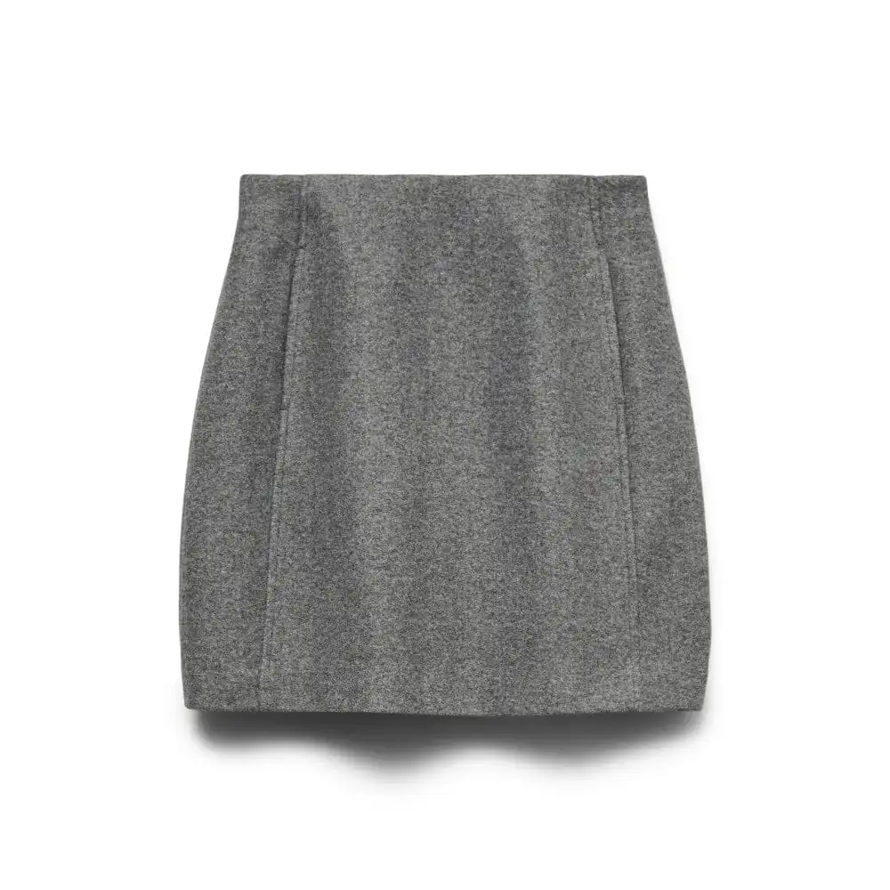 High Waist Zip Mini Skirt