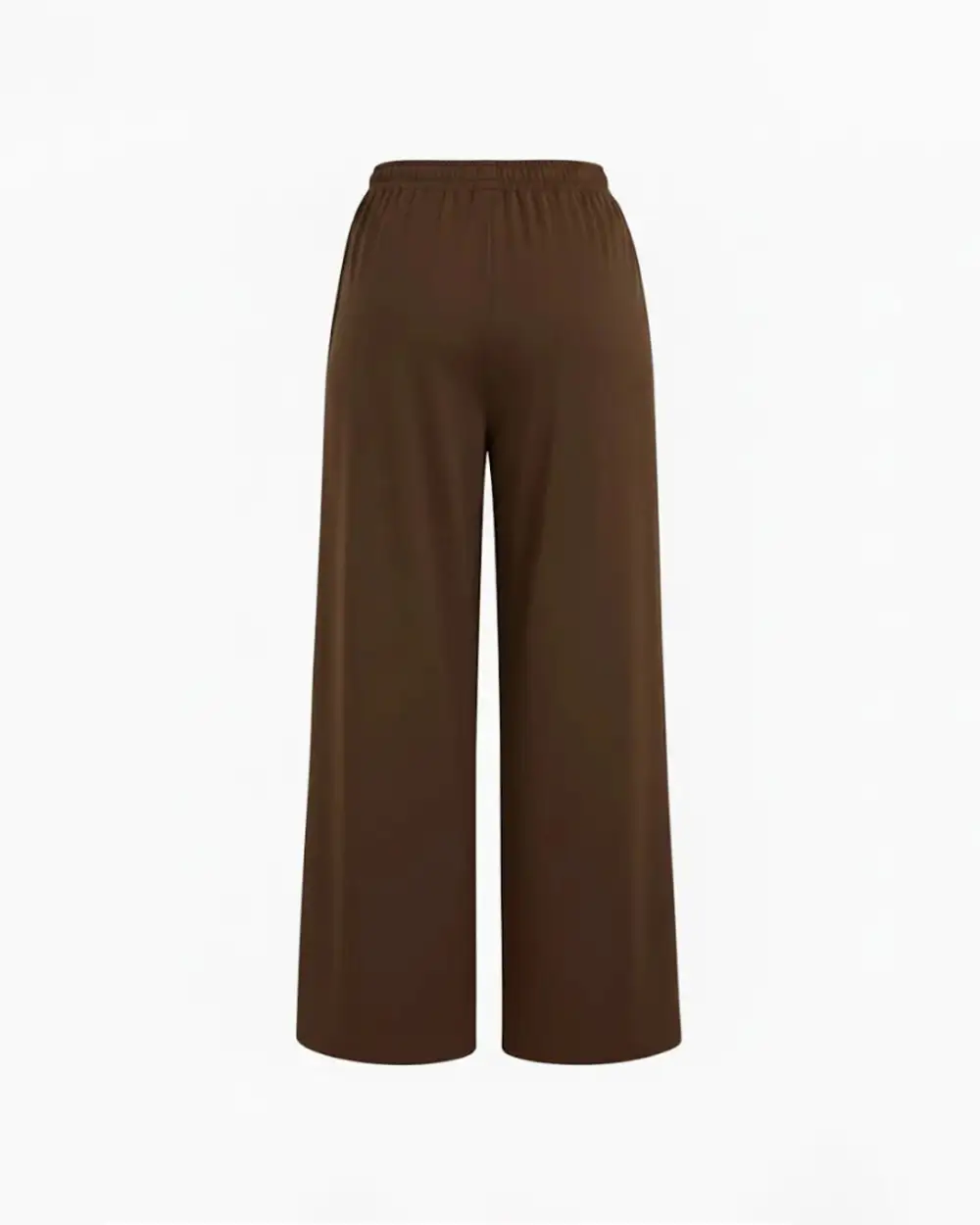 Drawstring Mid Rise Straight Leg Trousers