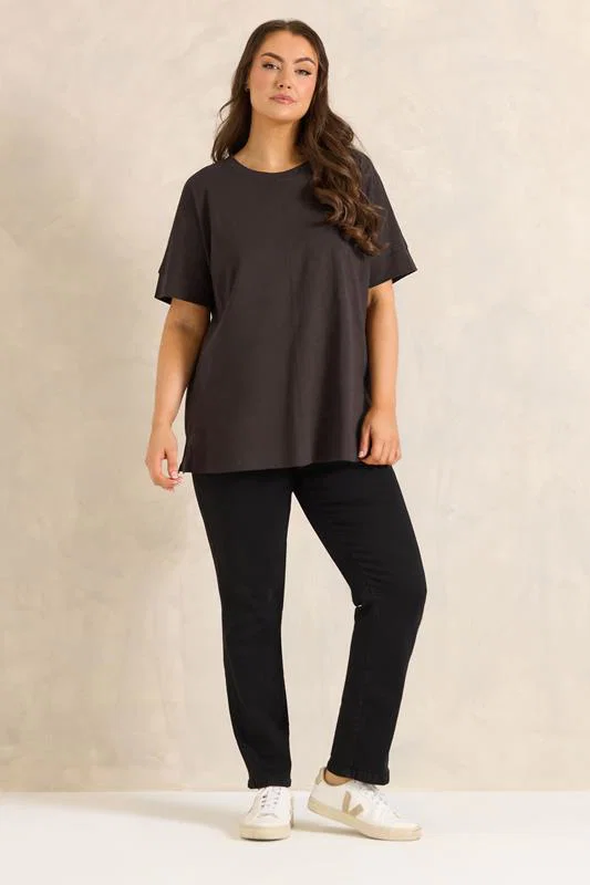 Chocolate Brown Pure Cotton T-Shirt detail 1