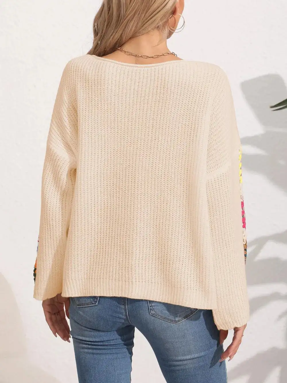 Long Sleeve Crochet Sweater
