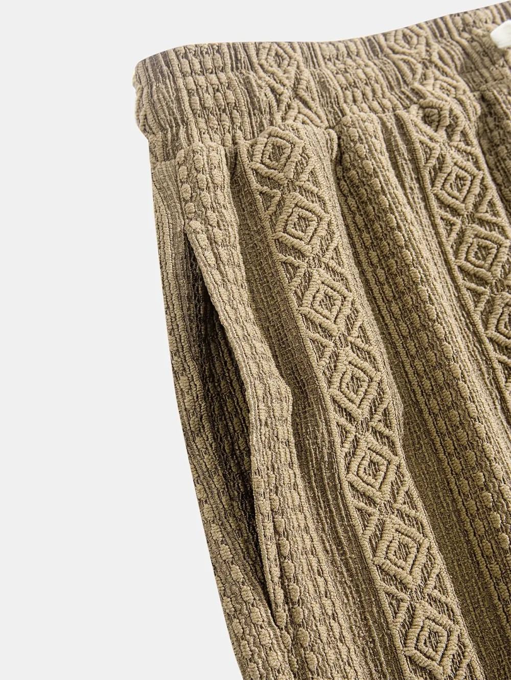 Jacquard Seamed Detail Shorts
