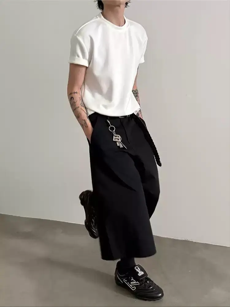 Wide Mid-Length Shorts