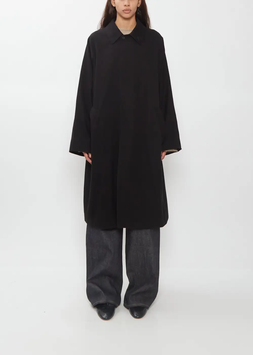 Women's Twill Dolman Oversized Coat