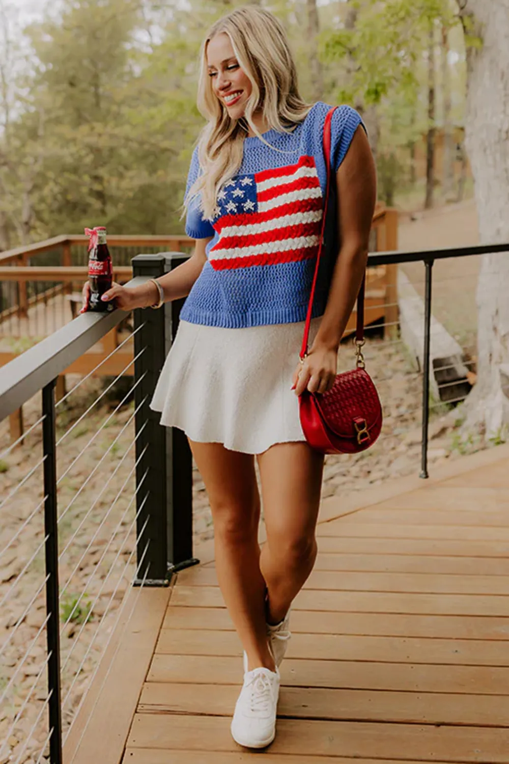 Sky Blue Graphic Short Sleeve Top