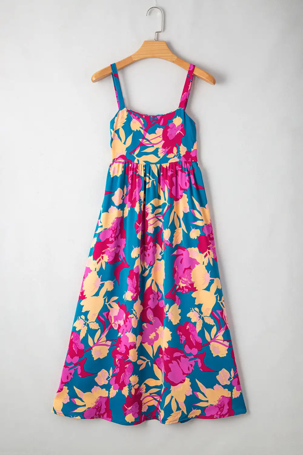 Floral Sleeveless High Waist Dress Casual