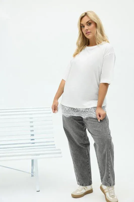 Ivory White Lace T-Shirt