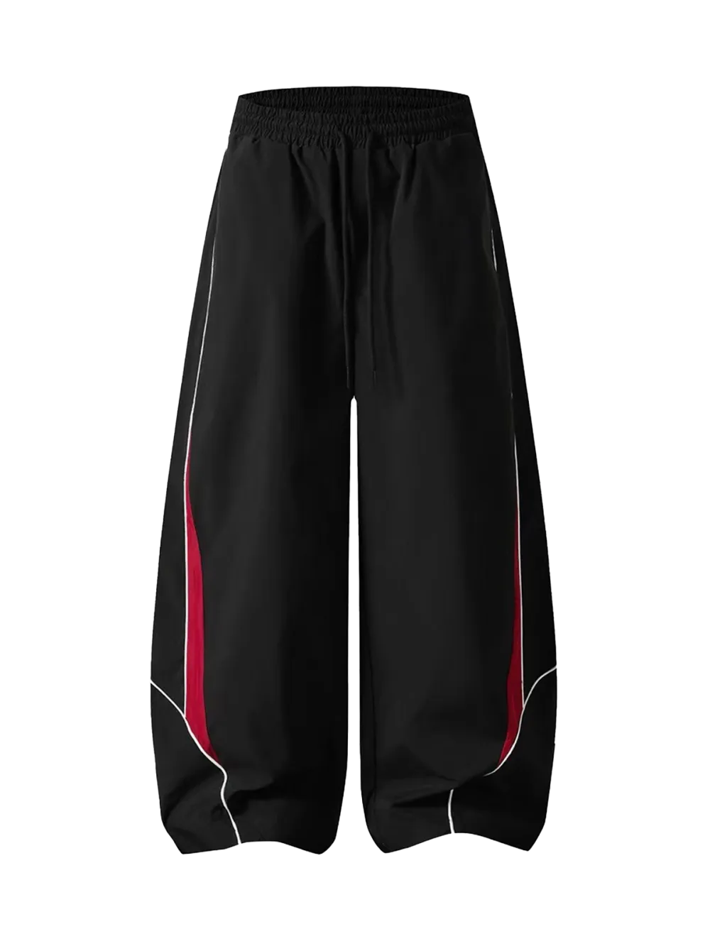 Barrel-Leg Relaxed Pants