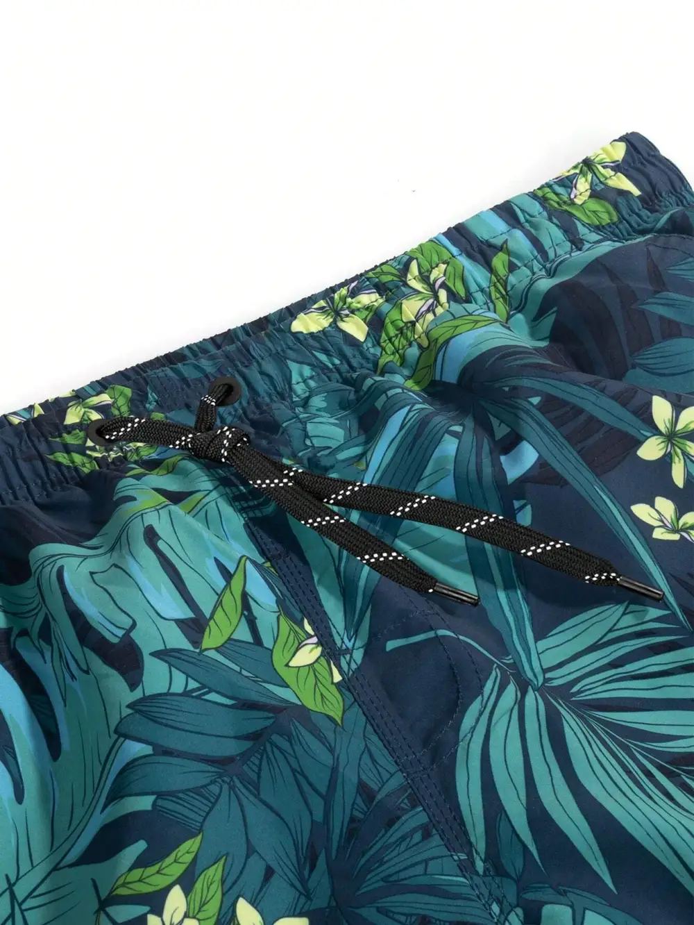 Men's Pocket Tropical Print Swim Trunks