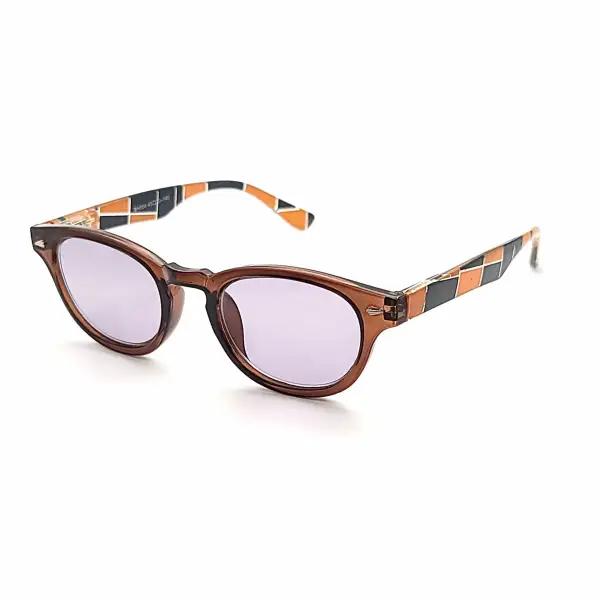 Classic Round Full-Lens Smoke-Lens Reading Sunglasses