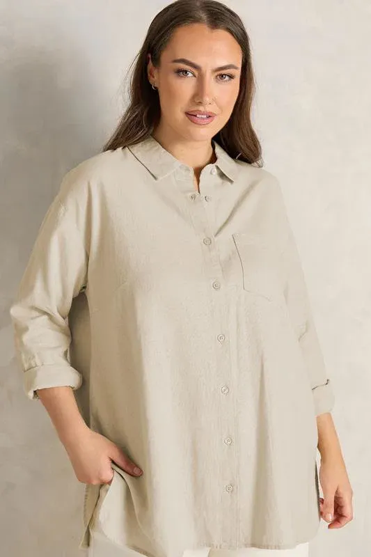 Natural Brown Premium Linen Shirt