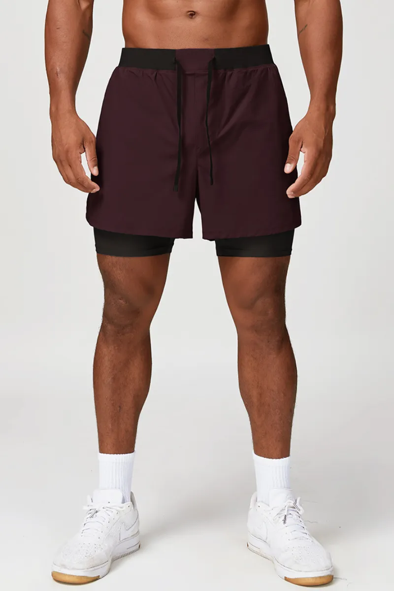 Quick Dry Breathable Drawstring Athletic Shorts