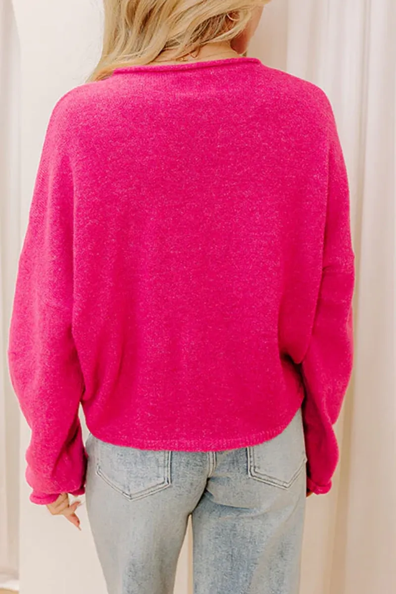 Sweet Curled Hem Women's Jacket