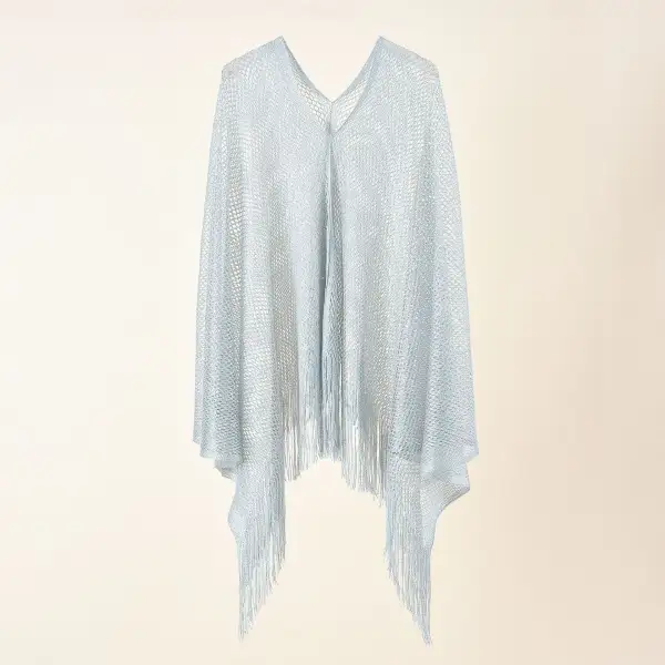 Fine Knit Mesh Knit Stole Scarf