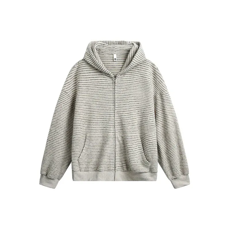 Vintage Stripe Casual Hoodie